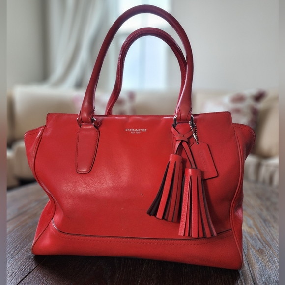 Coach Salmon/ Pink Leather A1373 24281 - Picture 2 of 15